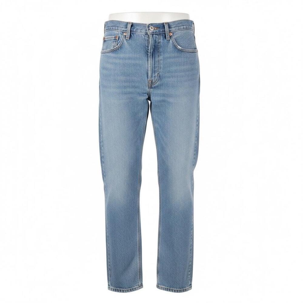Levis 550 Jeans Mens 34x30 Light Wash Blue Denim Relaxed Fit Tapered Leg Zip Fly